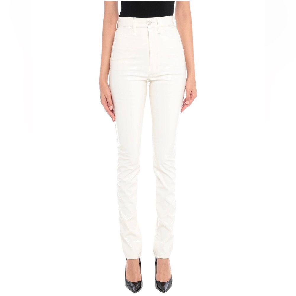 MAISON MARGIELA never worn! Cream Vinyl Patent Leather Pants S38 / Made in Italy